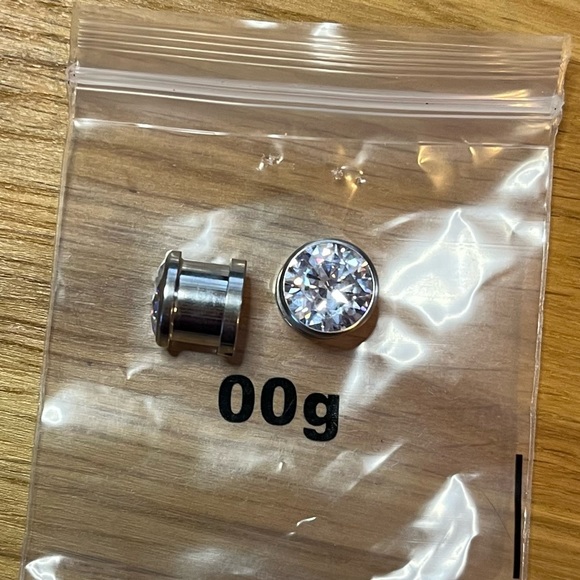 00 Gauge Steel Gemstone Tunnel Taper stretcher Plug Bundle Bodfx - Picture 2 of 5